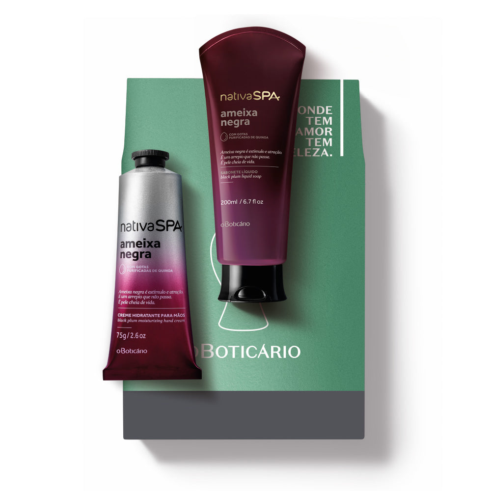 Kit de Dia da Mãe Cuidado Mãos Nativa SPA Ameixa Negra