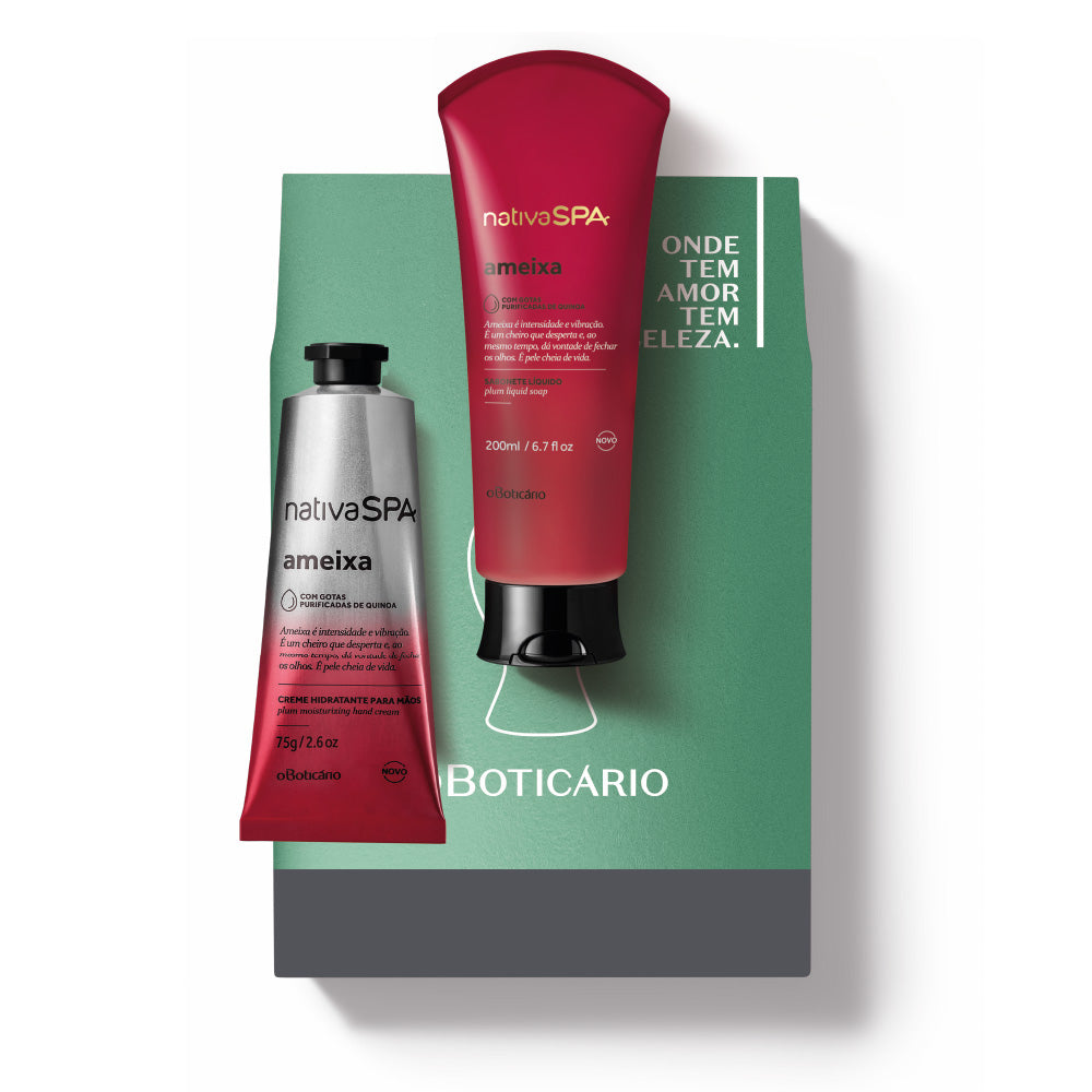 Kit de Dia da Mãe Cuidado Mãos Nativa SPA Ameixa