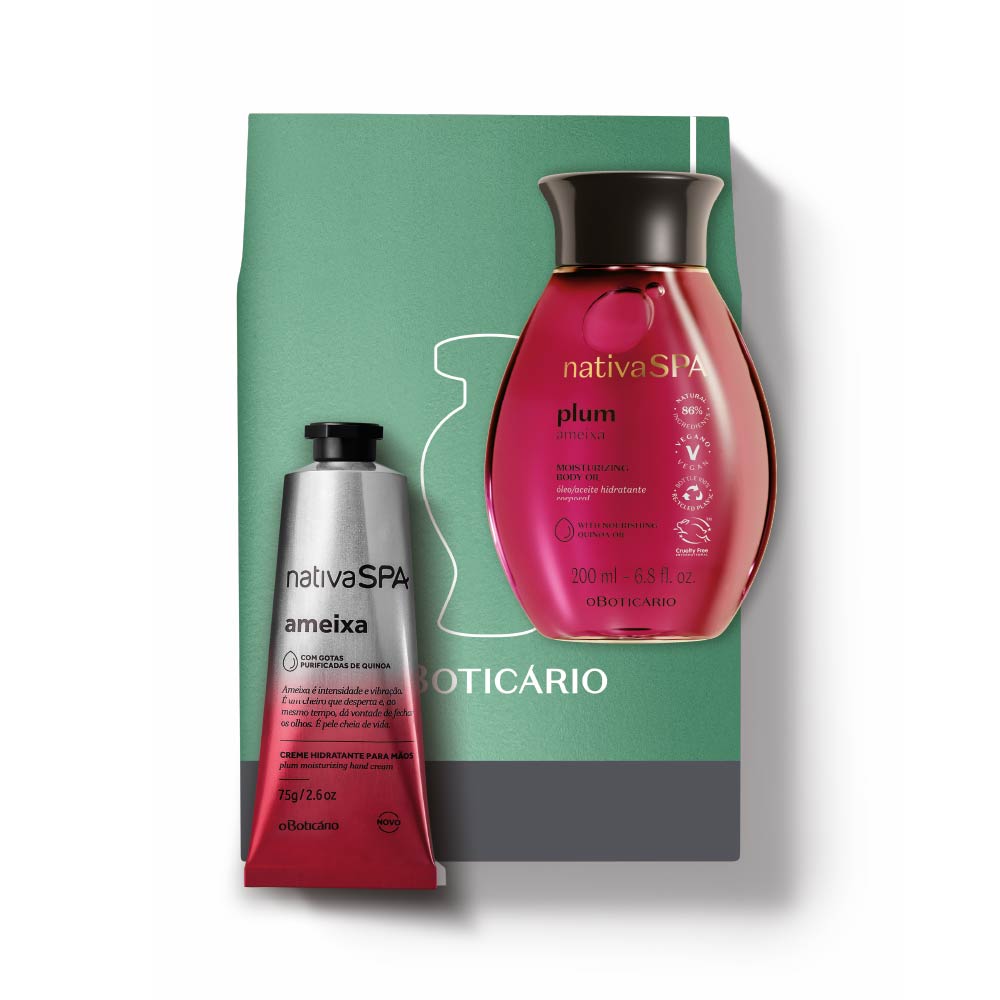 Kit de Dia da Mãe Cuidado Nativa SPA Óleo Ameixa