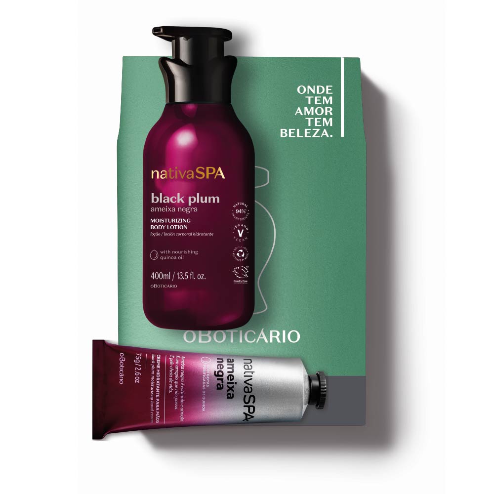 Kit de Dia da Mãe Nativa SPA Ameixa Negra Banho Relaxante