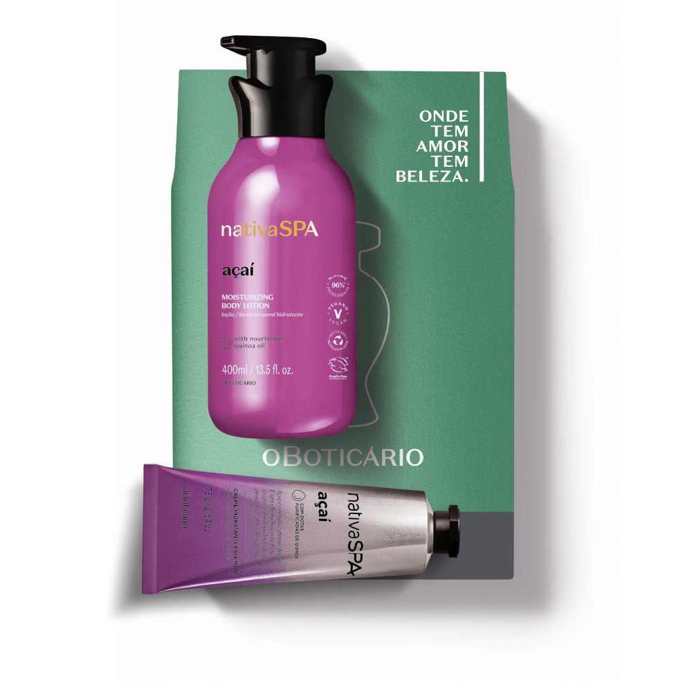 Kit de Dia da Mãe Nativa SPA Mãos Açaí