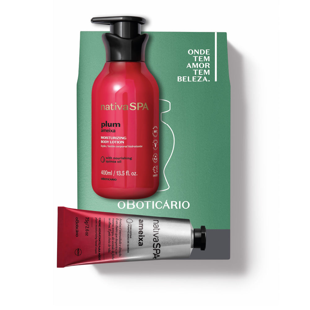 Kit de Dia da Mãe Cuidado Loção Nativa SPA Ameixa