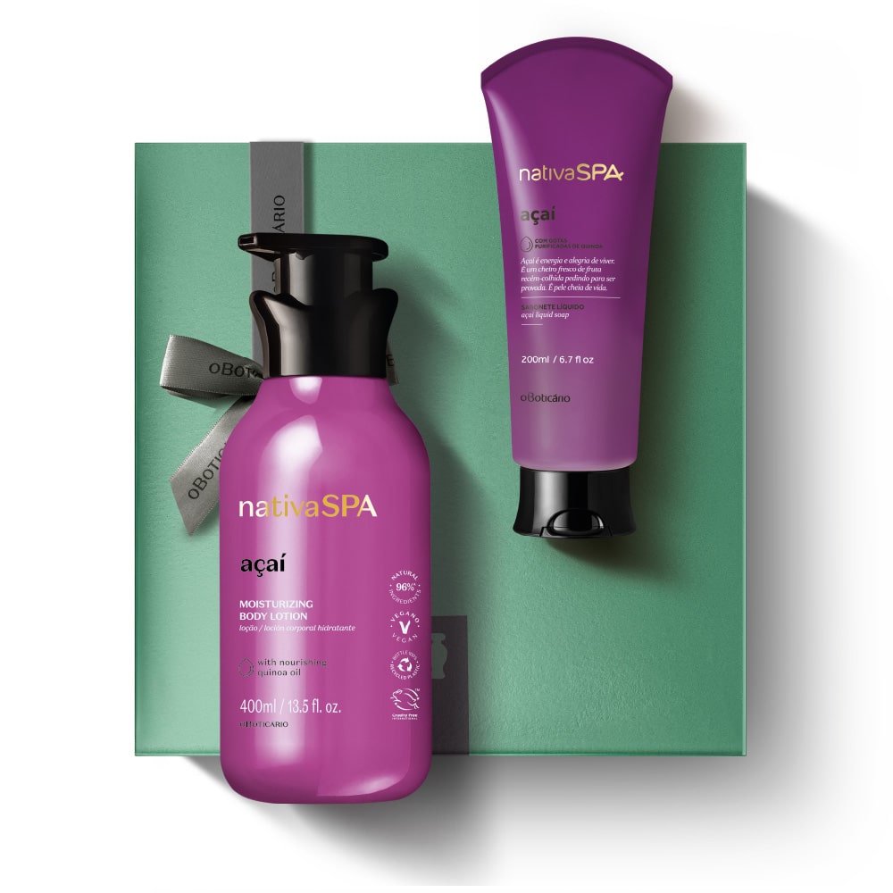 Kit de Dia da Mãe Cuidado Nativa SPA Açaí