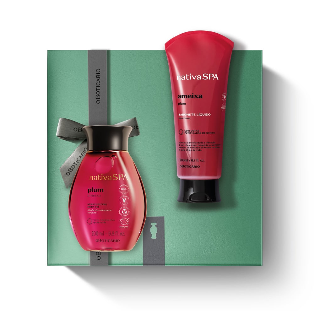 Kit de Dia da Mãe Cuidado Nativa SPA Óleo Ameixa