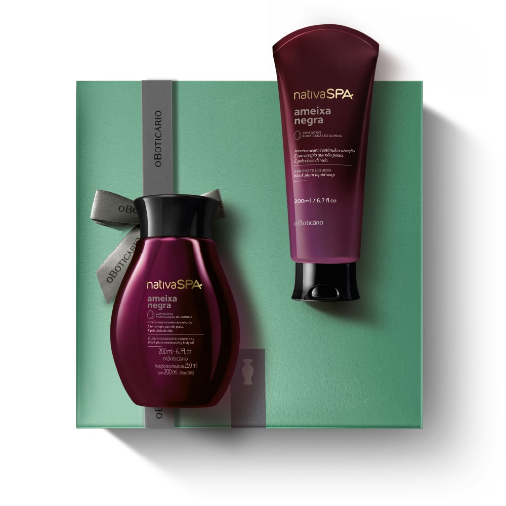 Kit de Dia da Mãe Cuidado Nativa SPA Óleo Ameixa Negra