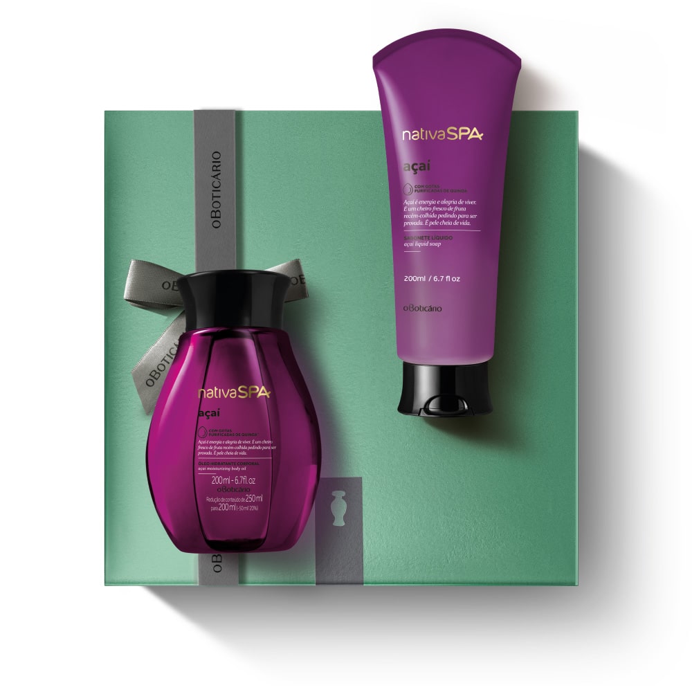 Kit de Dia da Mãe Nativa Hidratação SPA Açaí