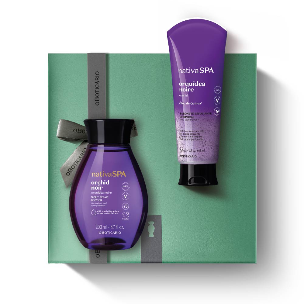 Kit de Dia da Mãe Esfoliante Nativa SPA Orquídea Noire