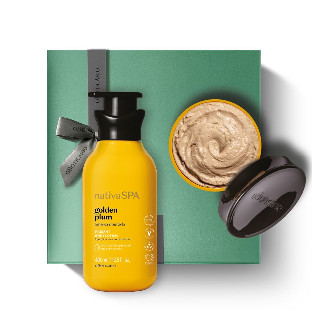 Kit de Dia da Mãe Esfoliação Nativa SPA Ameixa Dourada
