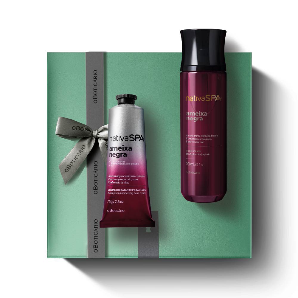 Kit de Dia da Mãe Cuidado Splash Nativa SPA Ameixa Negra