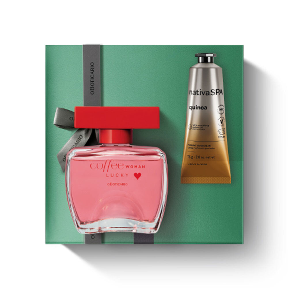 Kit de Dia da Mãe Perfume Coffee Woman Lucky