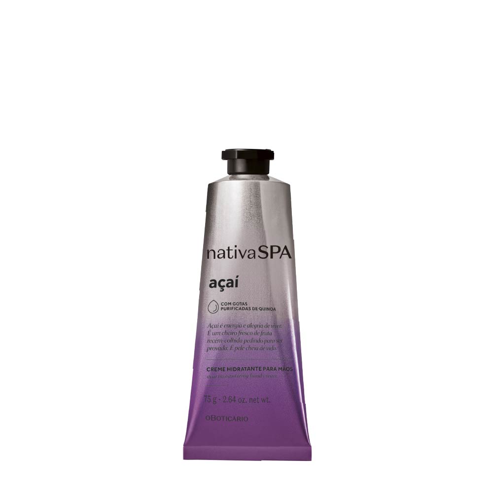 Creme de Mãos Nativa Spa Açaí, 75g