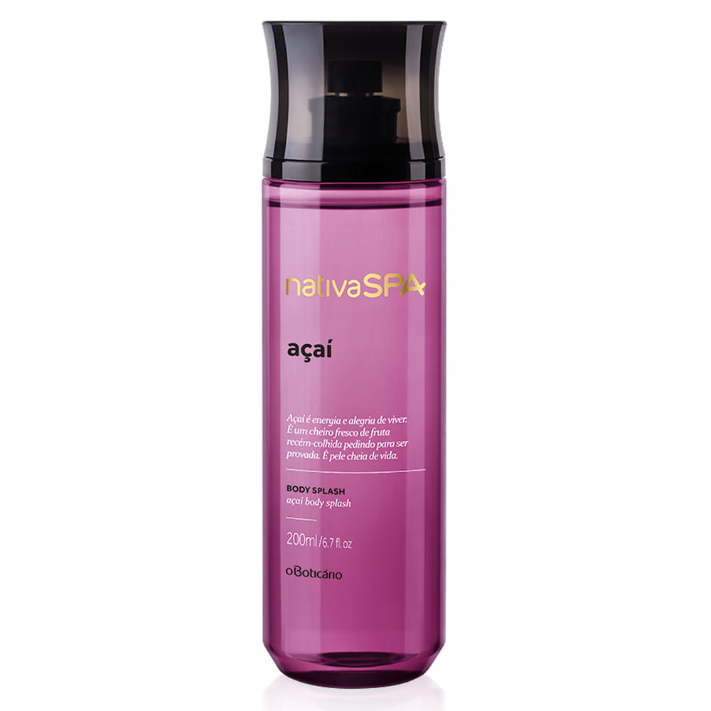 Body Splash Nativa Spa Açaí, 200ml