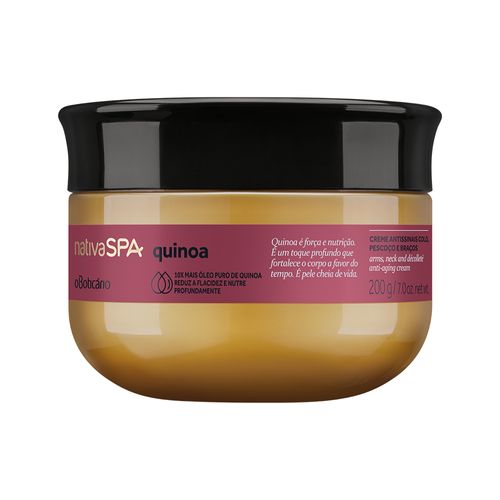 Creme Hidratante para Colo, Pescoço e Braços Nativa Spa Quinoa, 200ml