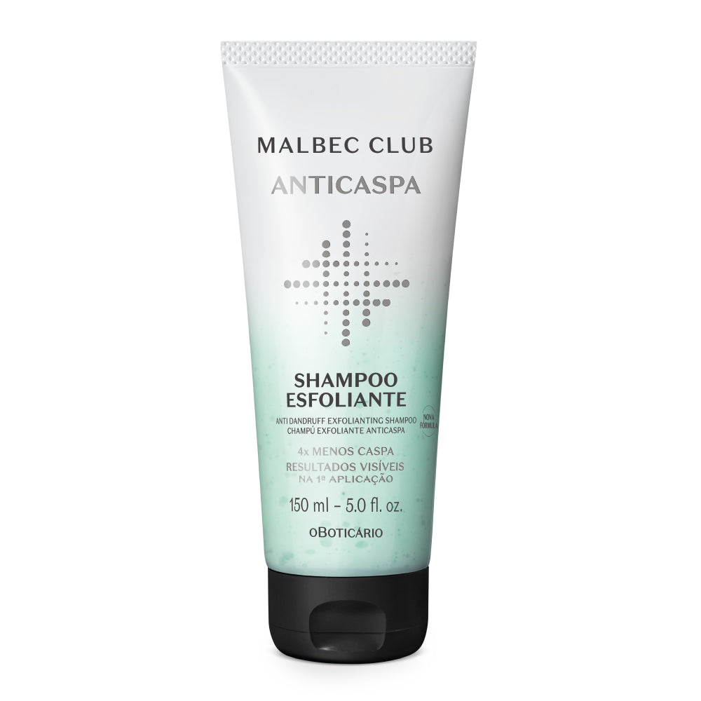 Shampoo Esfoliante Anticaspa Malbec Club, 150ml