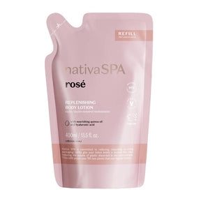 Refil Loção Hidratante Coporal Nativa Spa Rosé, 400ml