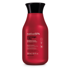 Shampoo Nativa Spa Morango Ruby, 300ml